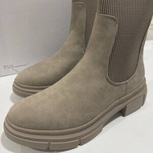 Xappeal Harmony Womens Size 10 Taupe Tan Slip On Boot Dress Shoe NWOB See Pics